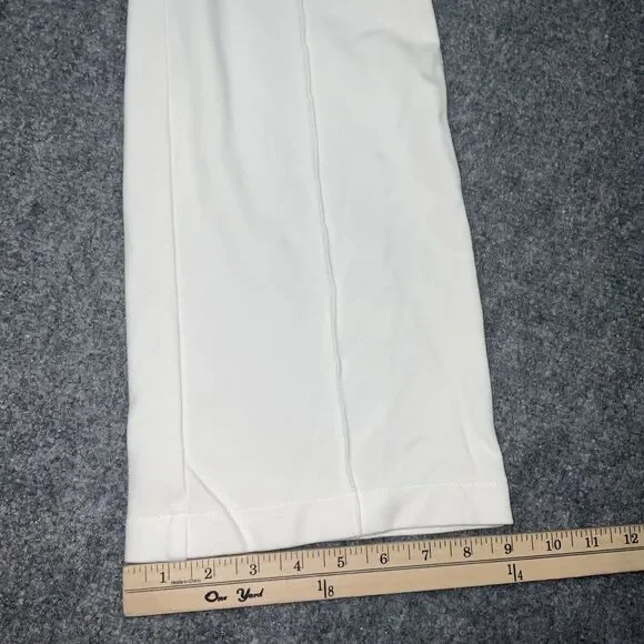 Lafayette Pants Womens Size S Off White Ponte Pull On Crop - Picture 8 of 9